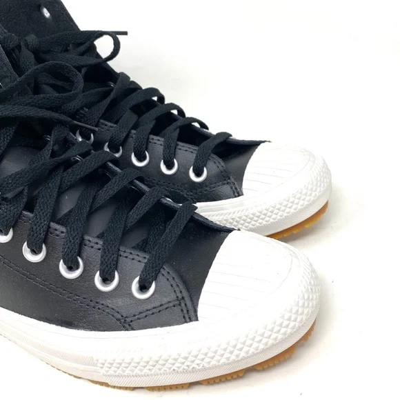 Converse Ctas Berkshire Boot High Top Black Junior Women's Leather Size 271710C - Picture 4 of 8